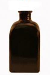 3.4 oz Black Mini Rectangle Reed Diffuser Bottle