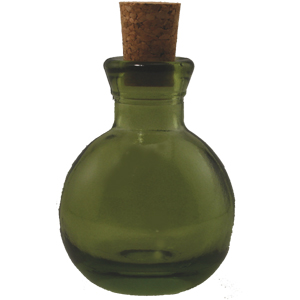 3.5 oz Dark Green Mini Orb reed diffuser bottle