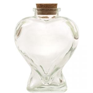 7.6 oz Clear Heart Reed Diffuser Bottle