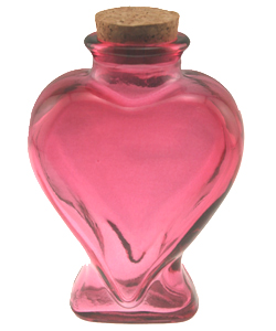 7.6 oz Pink Heart Reed Diffuser Bottle