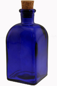 8.5 oz Cobalt Rectangle Reed Diffuser Bottle