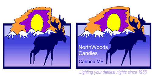 Custom Printed Self-Stick Label - Moose Sunset