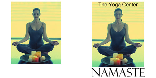 Custom Printed Self-Stick Label - Yoga