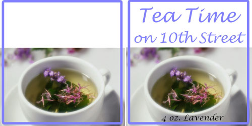 Custom Printed Self-Stick Label - Herb Tea Cup