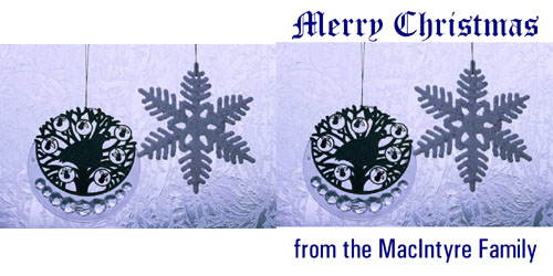 Custom Printed Self-Stick Label - Partridge in Pear Tree Ornaments