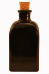 3.4 oz Black Mini Rectangle Reed Diffuser Bottle