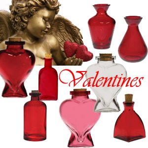 valentine glassware